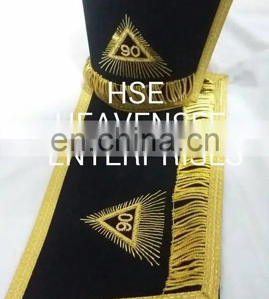 SCOTTISH RITE 90TH DEGREE CUFF'S BLACK photo-5