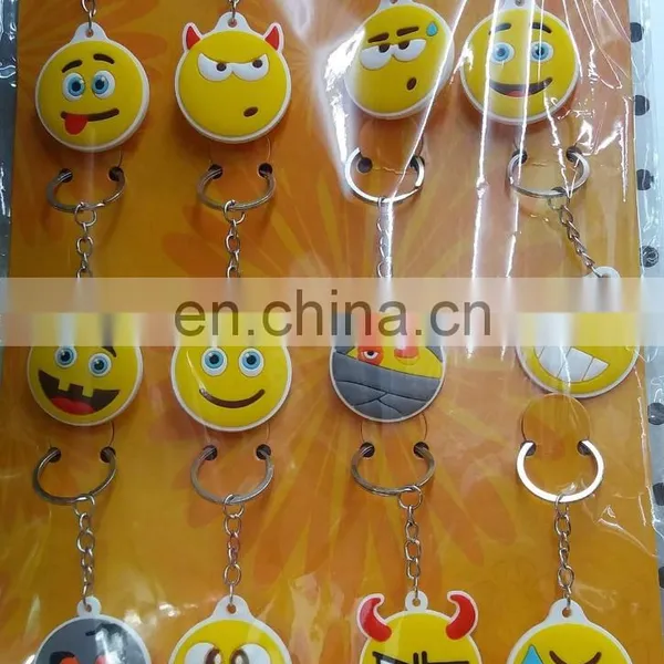 New Developed 36 Styles Soft PVC Emoji Keychains photo-5