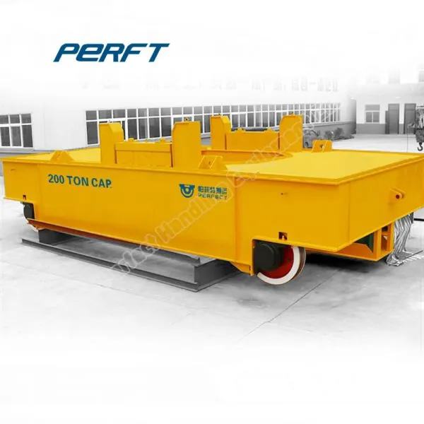 Carbon Steerable Heavy Load Ladle Transfer Car With Lifting Table for Industrial Material Handling photo-3