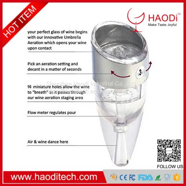 HD-XJ0001 Adjustable Professional Aerator Covers Up to 6 Speeds Travel Pouch Gift photo-3