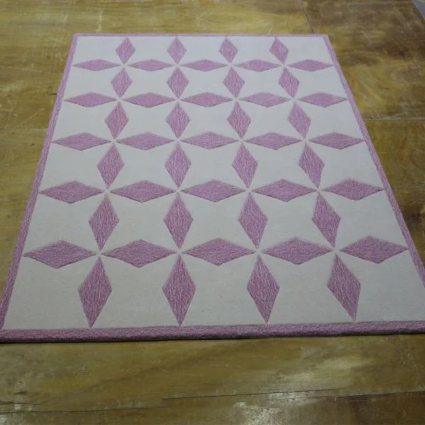 Pink Floral Cut Pile Area Rug Modern Floor Carpet Rugs For Living Room photo-2