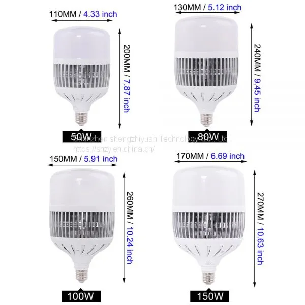 50W 80W 100W 150W High Power Bulb 200V 240V LED Light SMD 2835 Indoor Lighting Lamp for Warehouse Factory photo-3