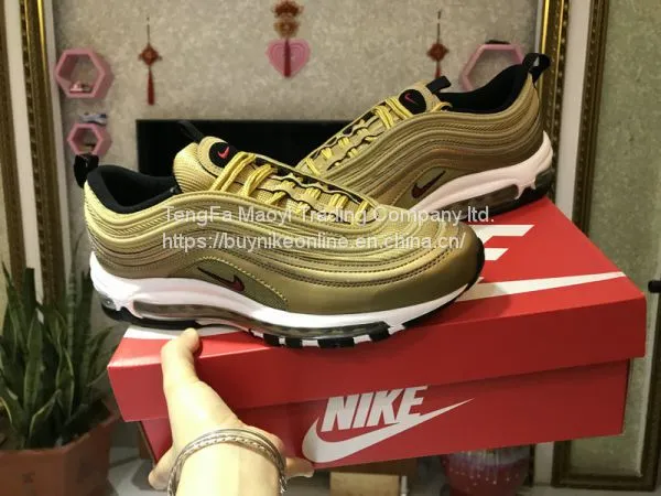 NIKE AIR MAX 97 Metallic Gold Cheap Nike Shoes From China photo-4