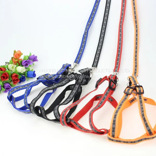Colorful Round Rope Pet Chest Back Traction Rope Colorful Flat Rope Chest Strap A6 photo-3