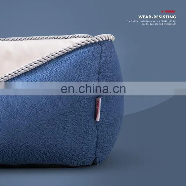 Pet Supplies Luxury Dog Bed Super Soft Velvet Dog Bed Washable Pet Bed With Removable Cover photo-4