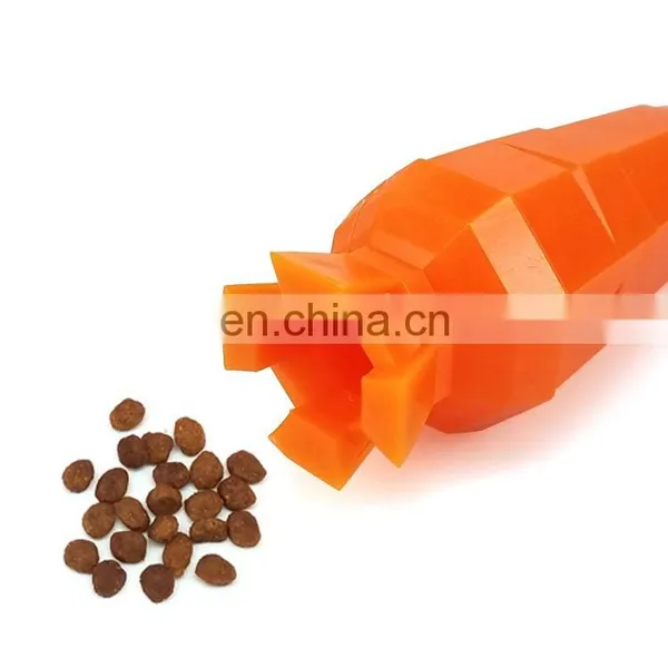 Factory Supply Ultra Durable Carrot Shape Design Pet Chew Toys Treats Puzzle IQ Toy Interactive Toy Dog Toy photo-2
