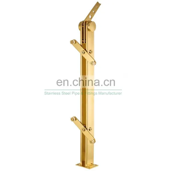 Hot Selling Balcony Stainless Steel Luxury Railing Stairs Railing Designs in Steel Manufacturer in China photo-2