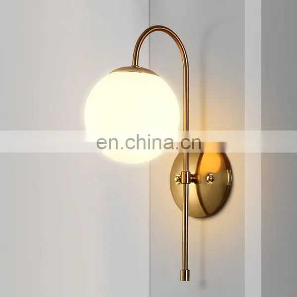 High Quality Decoration Indoor Modern Fancy Glass Ball Wall Lamp photo-7
