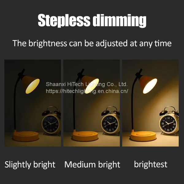 LED Table Lamp USB Charging Stepless Dimming 3 Light Colors Student Reading For Home Bedroom Bedside Light Bendable Desk Lamps photo-4