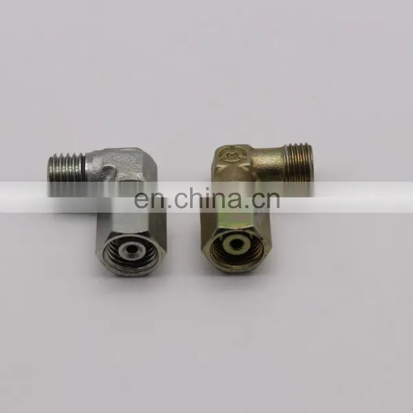 Hydraulic Compression Tube Adapter 2 Way Carbon Steel Equal 90 Degree Elbow Pipe Fittings Right Angle Ferrule Connector photo-3