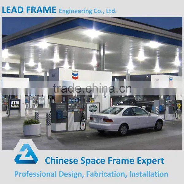 Safely Easy Installation Steel Structure Space Frame Gas Petrol Station photo-3