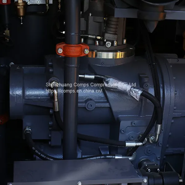 25 Bar High Quality Two Stage Compressed Portable Mobile Diesel Screw Air Compressor For Drilling Machine photo-5