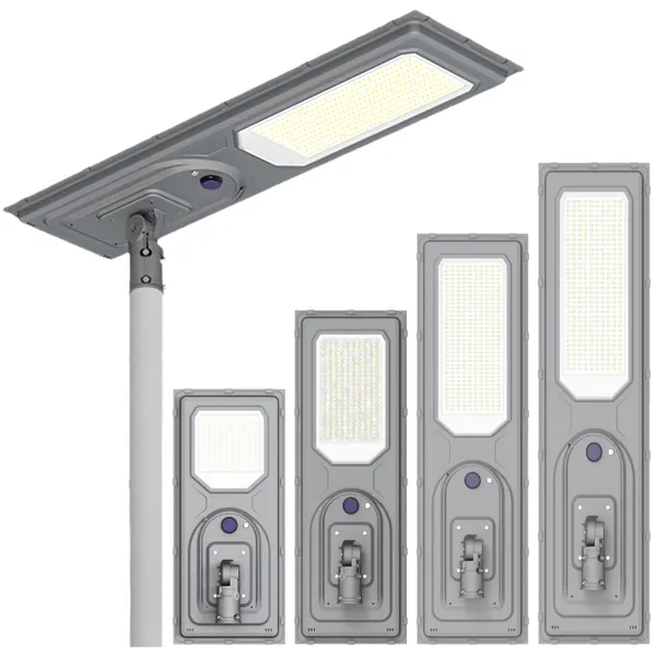 Outdoor Lighting Ip65 Waterproof SMD 100w 200w 300w All in One Integrated OEM Project Led Solar Power Street Light