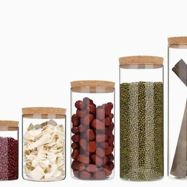 Borosilicate Glass Kitchen Use Food Storage Jar With Sealed Food Grade Bamboo Lid photo-2