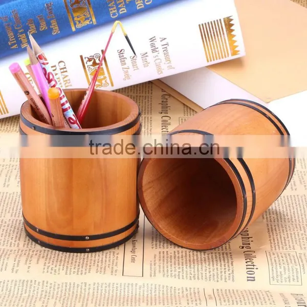 wooden custom pen container for kids