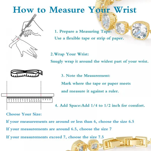 Paperclip Chain Bracelet 14K Gold Plated Cubic Zirconia Watch Strap Chunky Link Adjustable Stackable Jewelry For Women Girl Gift photo-3