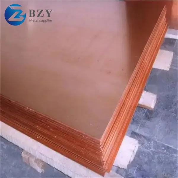 Copper Sheet 0.15mm 0.8mm 2mm Thick 60-100cm Width C1100 C1201 C1220 Red Copper Plate For Decoration photo-3