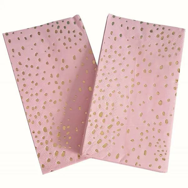 Ningbo PartyKing FDA LFGB 2ply 40x40cm Party Decorative Paper Napkins Color Printed Linen-Like Color In Depth Printed Dinner Napkin