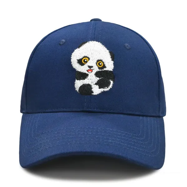 Maßgeschneiderte Panda-Baseballmützen mit Stickerei-Logo, hochwertige Sportmützen photo-2