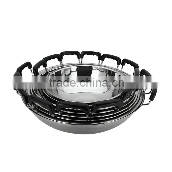High Quality Stainless Steel Frying Pan With Double Handle photo-4