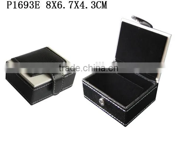 Fashion PU Leather Paper Watch Box With Black Velvet Insert Manufacturers China P1693W photo-3