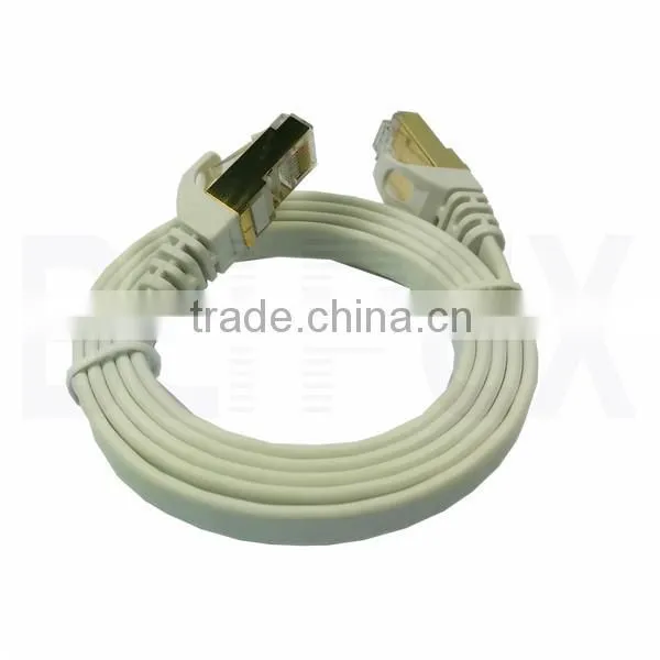 RJ45 Flat Lan Cable SSTP PiMF CAT7 Patch Cord Network Jumper Cable Drop Cable photo-3