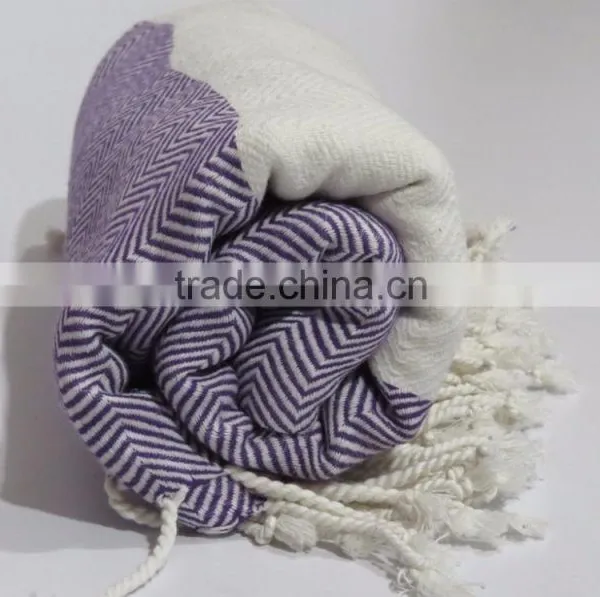 Hammam Turkish Moroccan Fouta Towel Peshtemal Soft Beach Pareo Cotton Towels photo-5