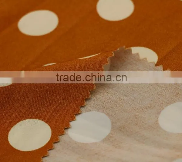120D*120D POLKA DOT IMITATE CUPRO 100% VISCOSE PRINTED TWILL FABRIC Most Popular photo-2