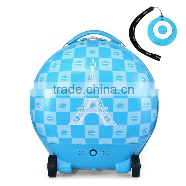 ABS Plastic Suitcase Type Kids Travelling Trolly Bag Radio Control Luggage photo-4