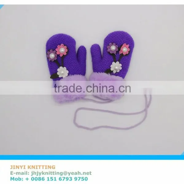 Fashionable Kids Gloves, Cute Knitting Gloves With Cartoon Pattem, Knitting Gloves for Kids