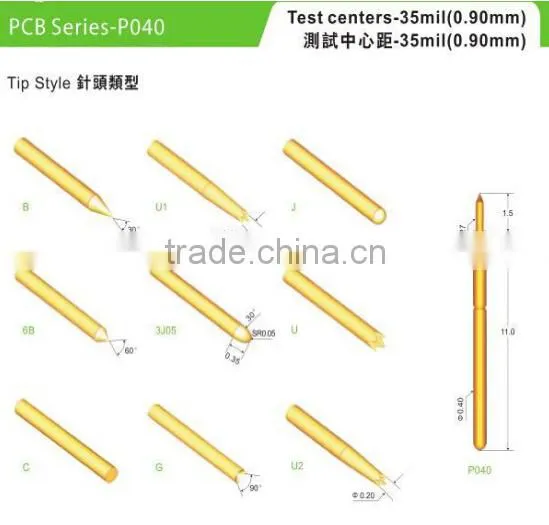 P048/PH048/P030/P035/PH035 0.68mm Thimble 4 Claw Type Spring Loaded Pogo Probe Testing Pins photo-5