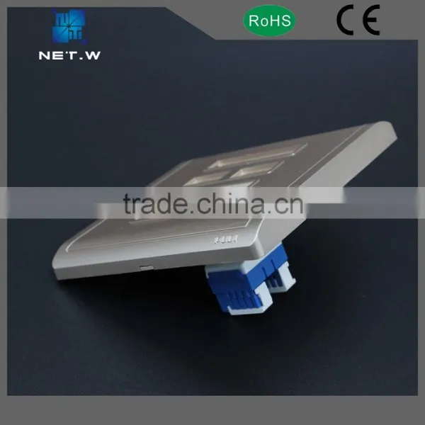 1/2 Port Silver 86 Faceplate Cat5/6 Faceplate /wall Socket photo-5
