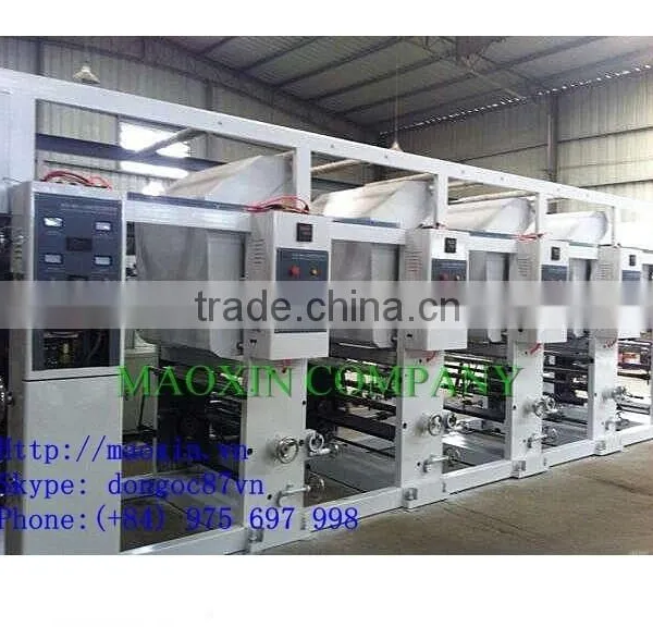 Semi-Automatic Gravure Mode Two Color Plastic Film Printing Machine photo-3