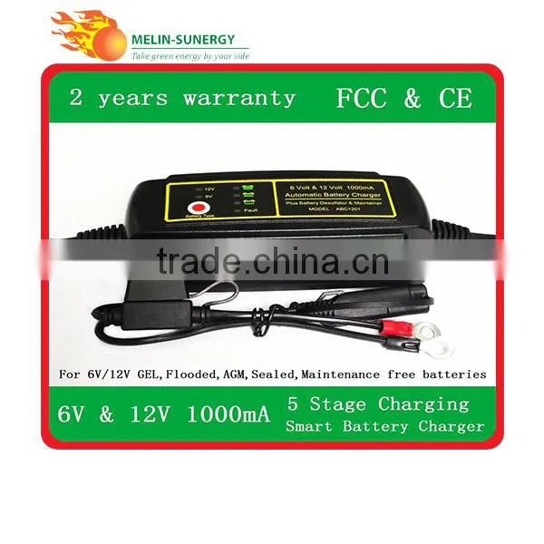 6v/12V Automatic AGM Rechargeable Battery Charger 1A for Vehicle photo-5