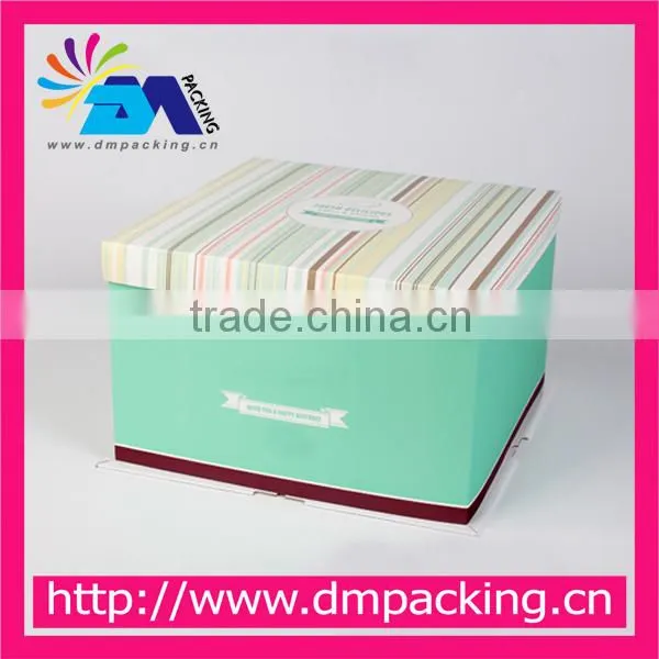Romantic Tiffany Blue Printing Customized Size Cake Box