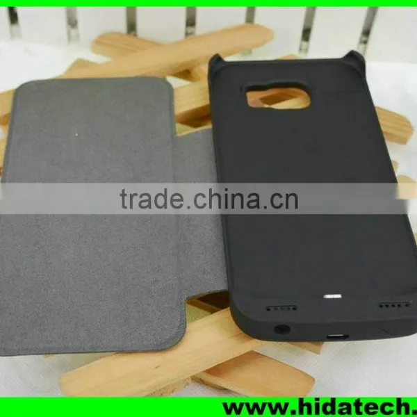Wholesale 4200mah Solar Mobile Charger Cover Case for Samsung Galaxy s6 Power Bank Case photo-4