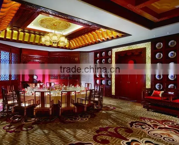 100% Nylon Unique Hotel Carpet With Red Color photo-3