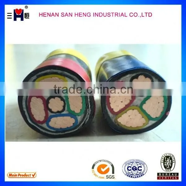 4 Core Copper Conductor PVC Insulated Steel Wire Armoured 95mm Power Cable photo-2