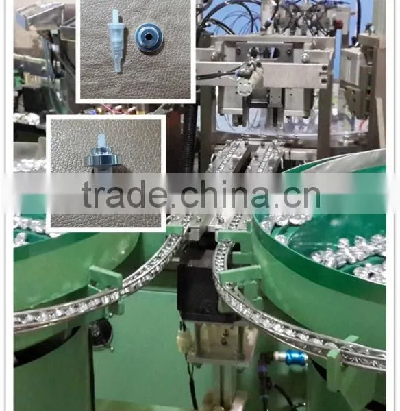 Cosmetic Plastic Dispenser Part Assembly and Test Machine