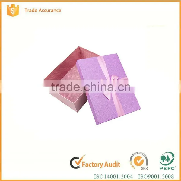 Fashion Design Paper Gift Box With Lid/ribbon/bowknot Elegant Gift Box Supplier's Choice photo-4