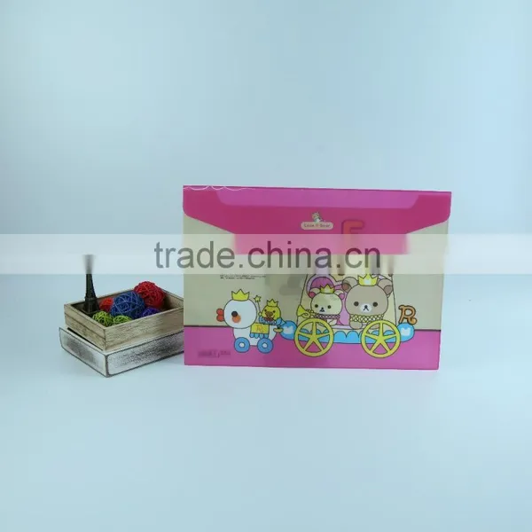China Supplier Lovely Cartoon Design PP Material Plastic Envelope File Folder Plastic Presentation Folder photo-2