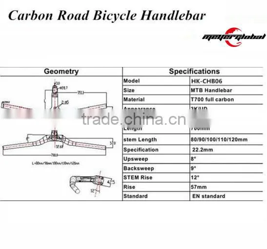 NEW Design Carbon Handlebar Glossy Matte Surface 3K UD Carbon Bicycle MTB Bicycle Handlebar Quality Choice photo-5