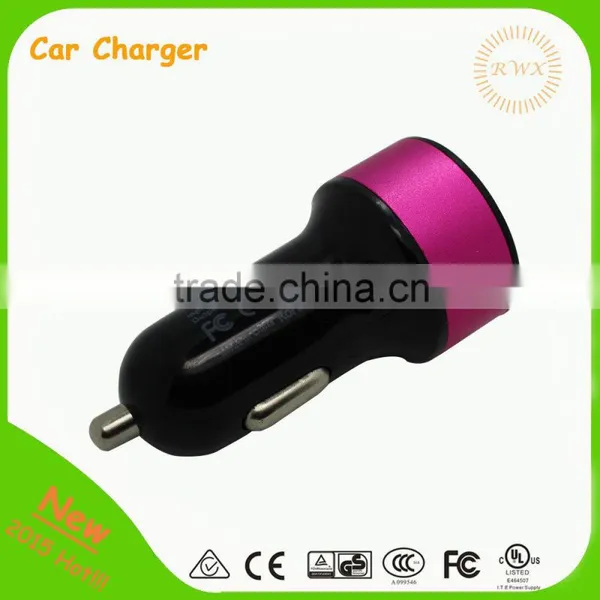 Double Speed Fast Charge Output Dc 5v 2.4a Universal Portable Dual Port Micro Usb Car Charger For Oem Factory Wholesale photo-5