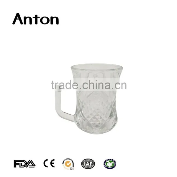 70ml 2016 Newest Style Glass Cup With Handle Machinemade Frost Cup Glass photo-2