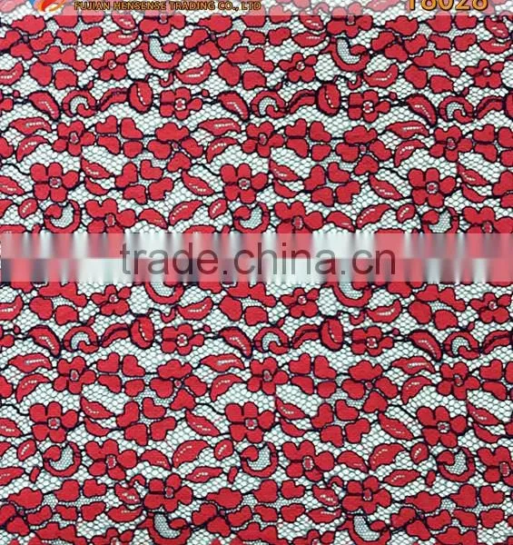Wholesale Good Quality Nylon/Cotton Strand Lace Fabric T8028 photo-2