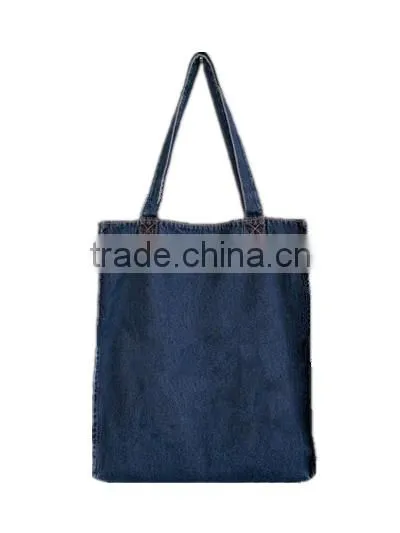 New Style Blue Jeans Handbag for Young Girls photo-2