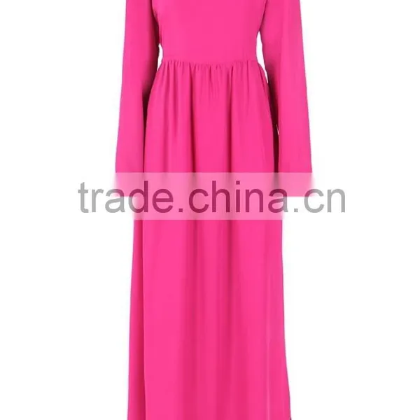 China Export Clothes Islamic Clothing BlockColor Muslim Dresses photo-3