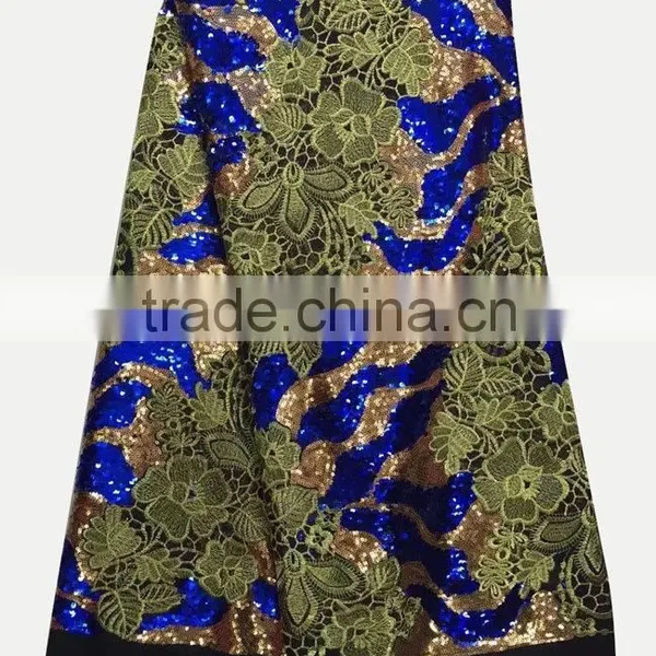 CL6668 New Design Good Price Sequins Lace Fabric, French Lace for 5 Yards photo-4