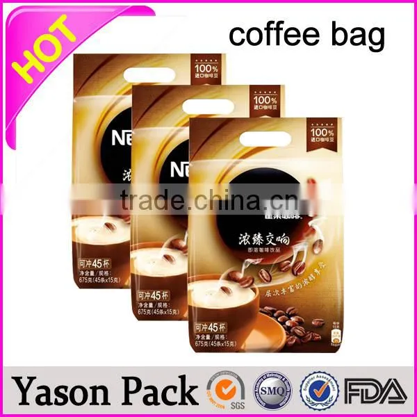 Yason Biodegradable Valve Coffee Bags Black Coffee Bag With Valve Beautiful Aluminum Foil Coffee Bag With Gusset photo-5