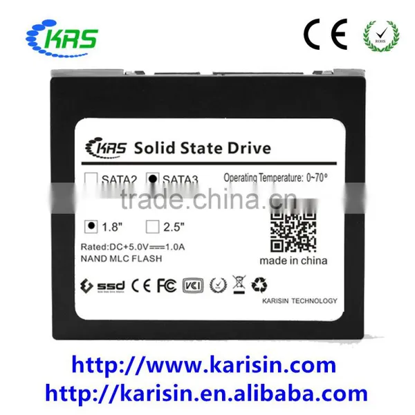 Karisin Internal 1.8inch 2.5inch 16gb 32gb 64gb Ssd Sata With MLC NAND Flash